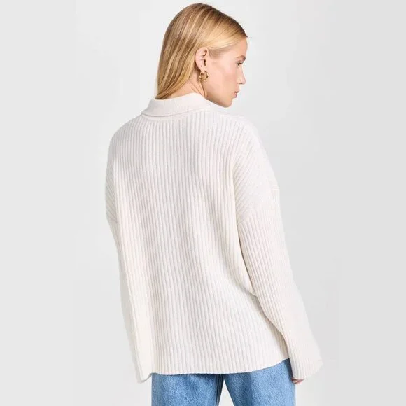 Reformation Fantino Cashmere Collared Cardigan - Picture 8 of 10